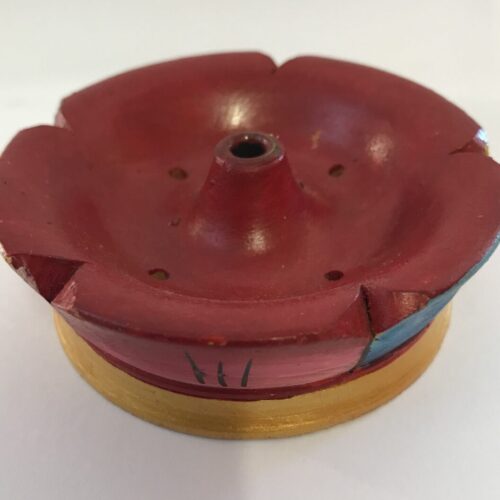Incense Burner Carved and Painted