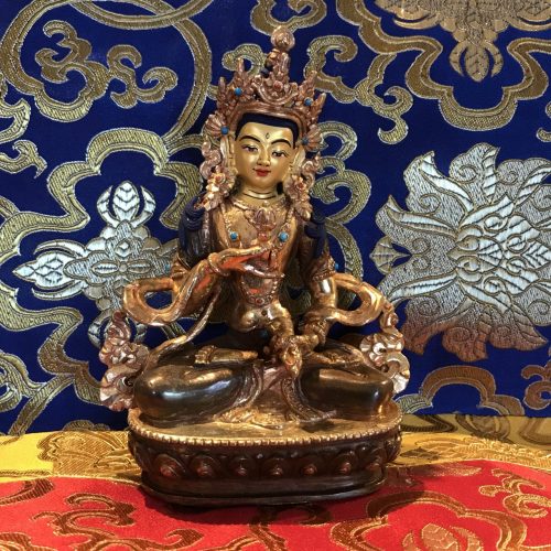 Vajrasattva 6" statue with gold-plating