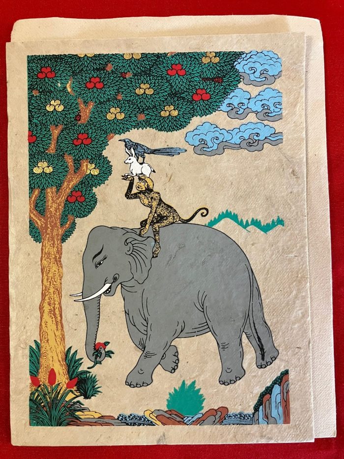 Four Harmonious Friends card