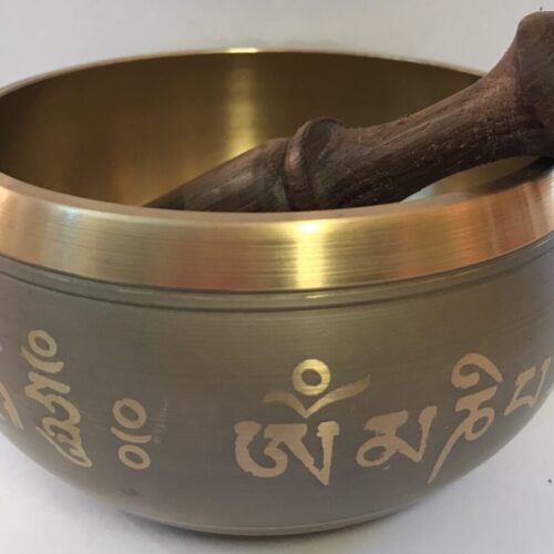 Singing Bowl - Five Buddha Families with Mantra - 12cm