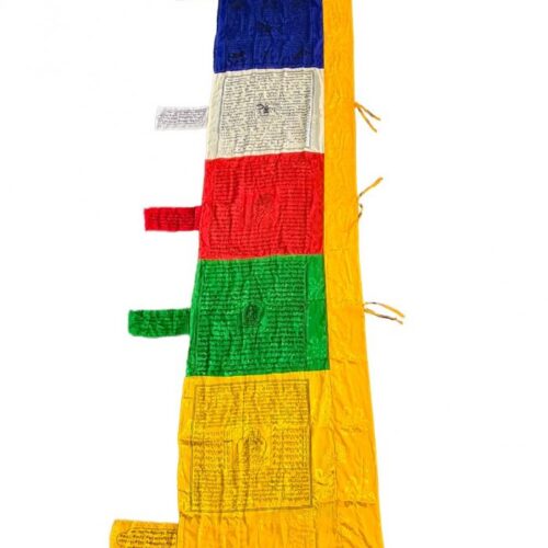Silk & Polyester Pole Prayer Flag - 210x70cm