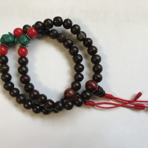 Rosewood Wrist Mala - 7mm Red