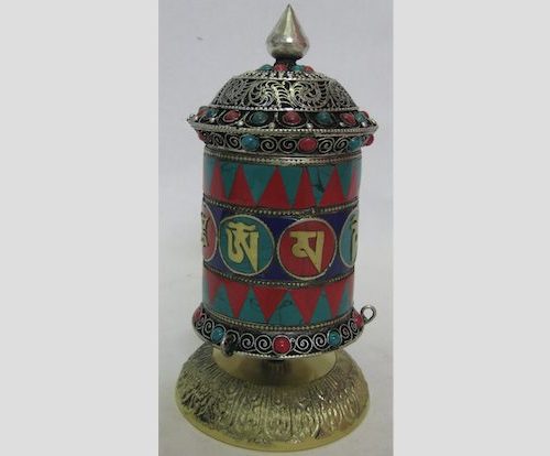 Prayer Wheel with Mantra